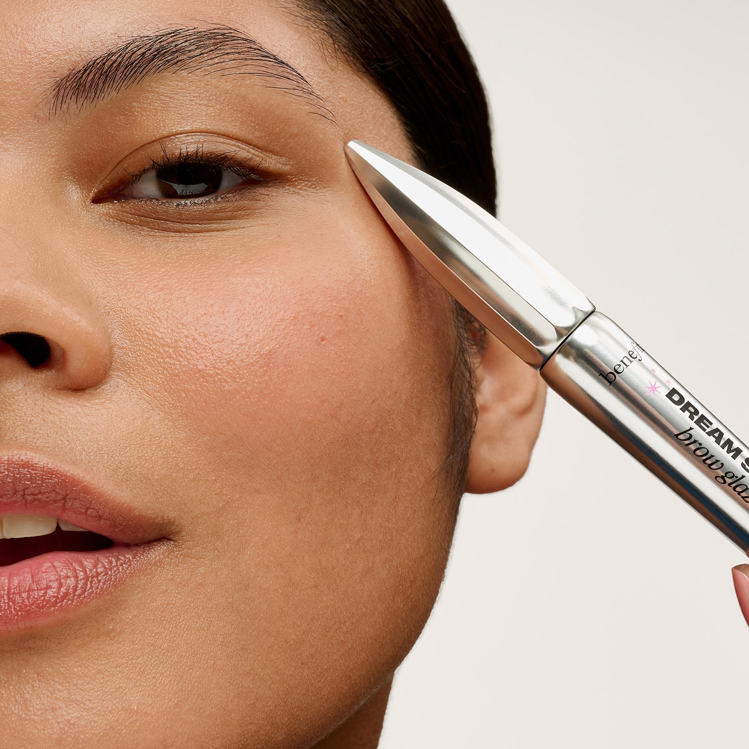 Brow gel and brow pencil for shaping and defining eyebrows for bridal makeup