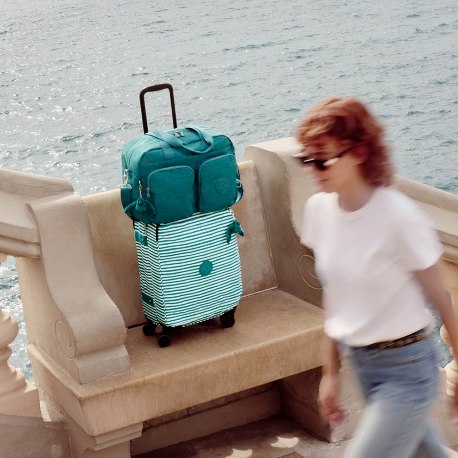 Compact cabin-approved luggage for hand baggage