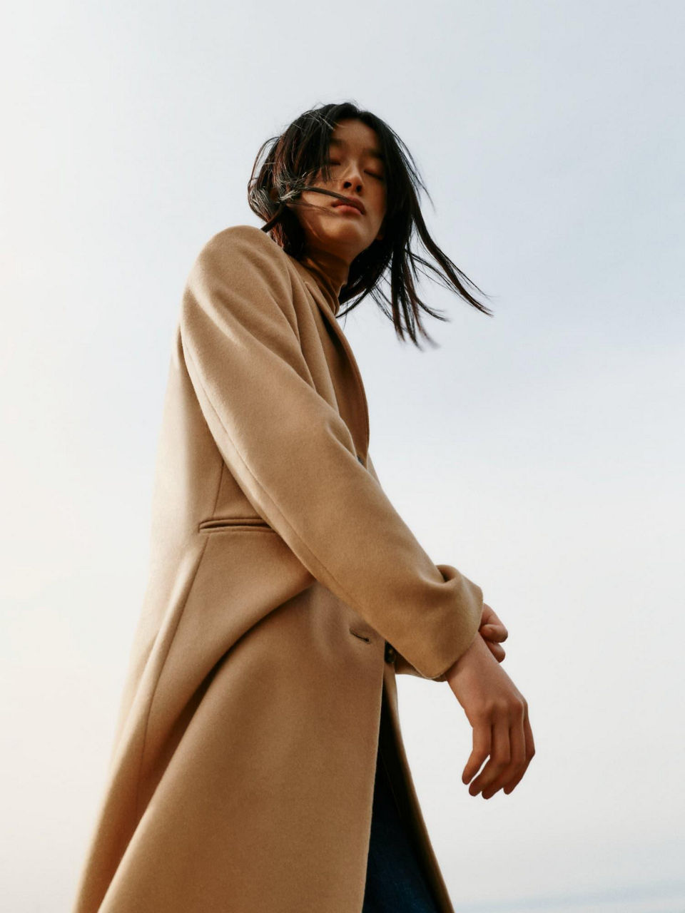 Beige Wool Coat