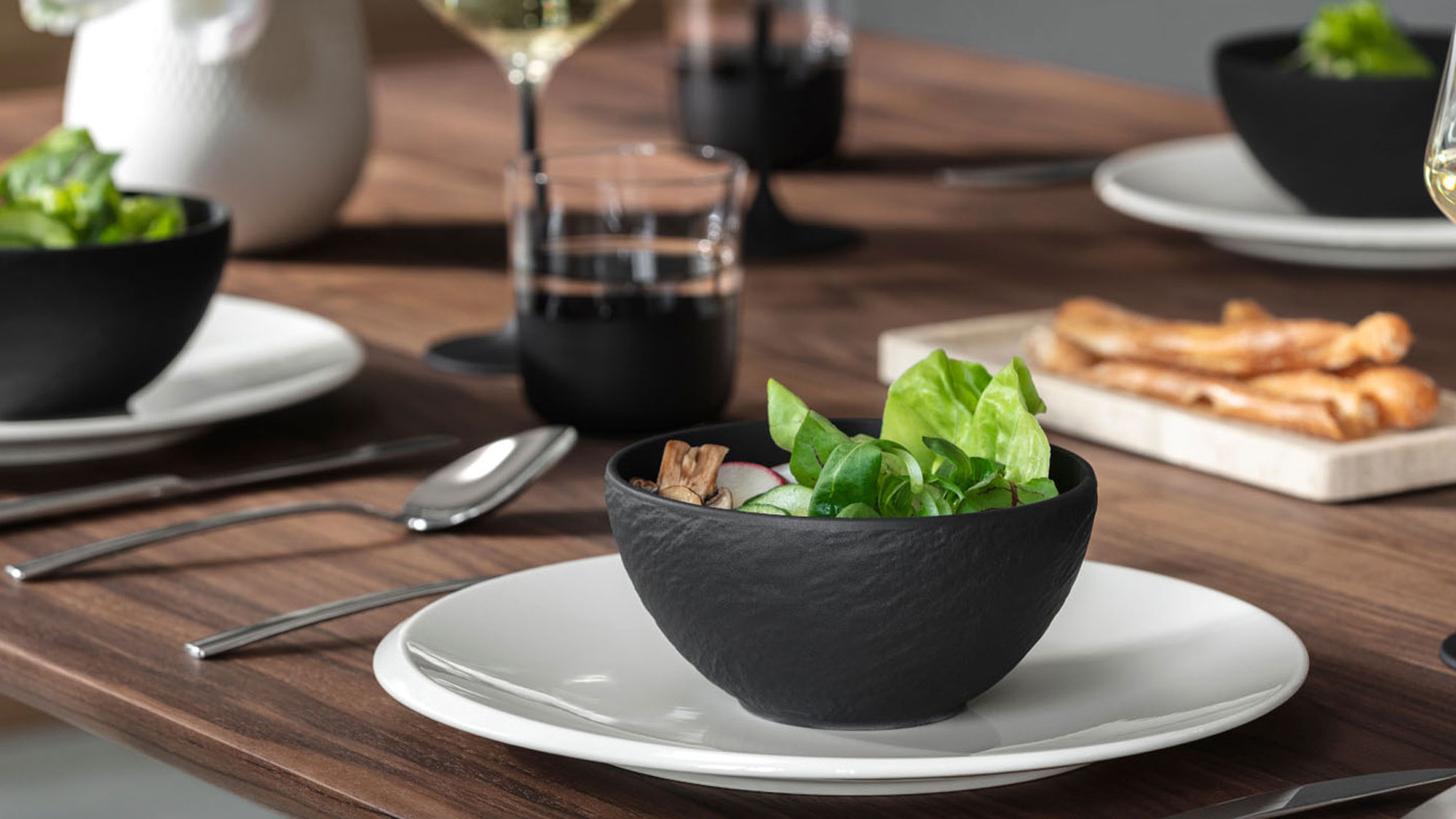 food on plates