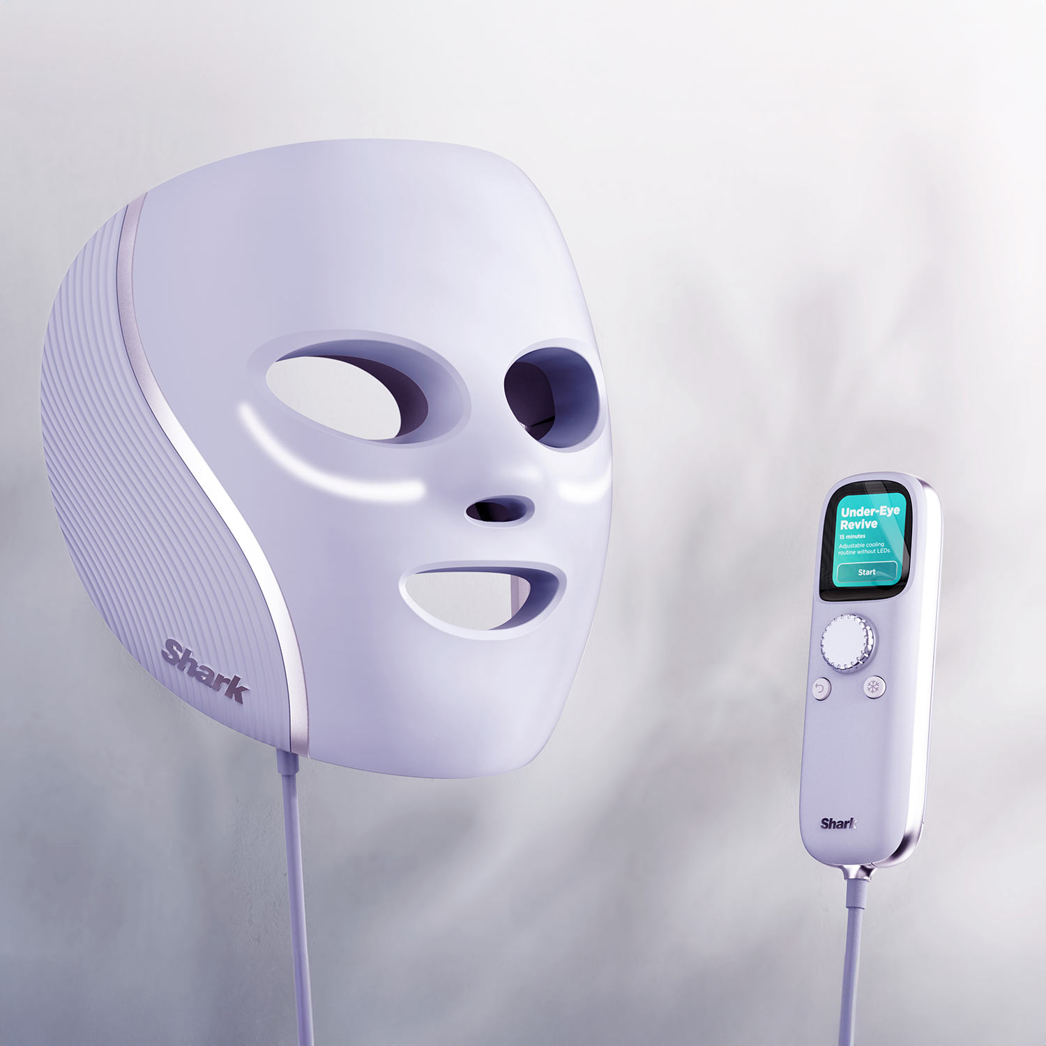 shark cryoglow white mask and remote