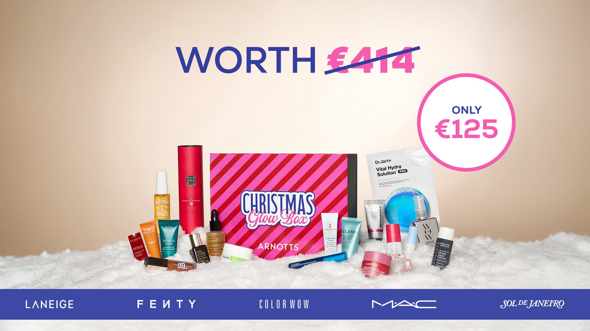 The Christmas Glow Box arnotts graphic