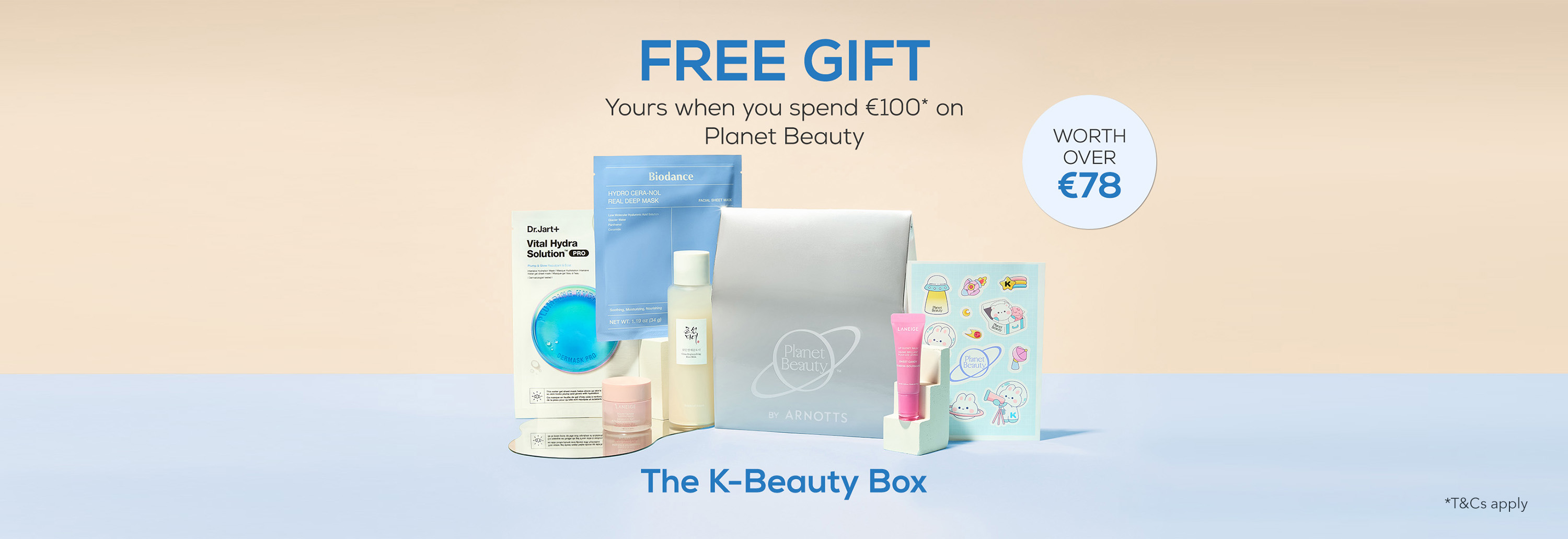 Beauty Box with assorted products