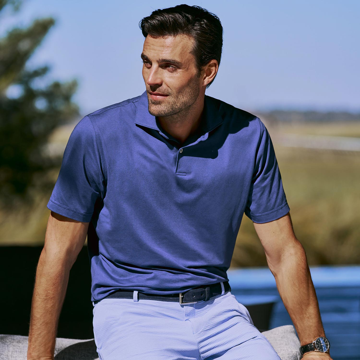 Men's holiday shop getaway wardrobe collection