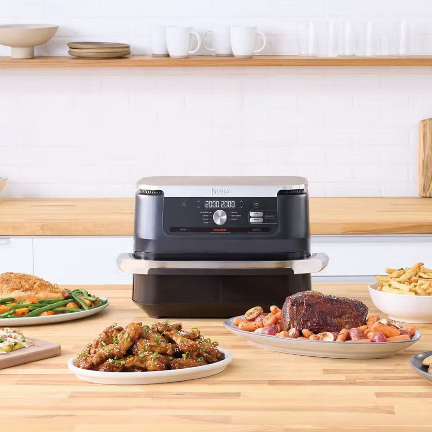 Kitchen appliances promotional banner featuring time-saving cooking equipment