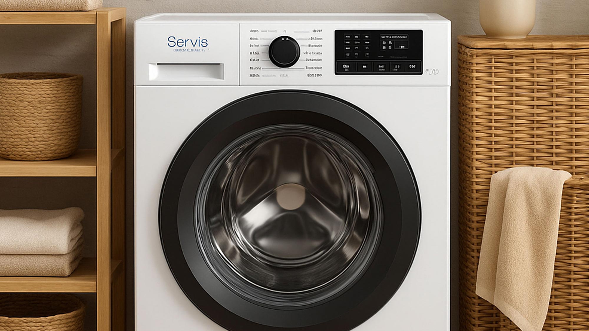 Black Ninja air fryer with digital display and chrome handles on kitchen counter