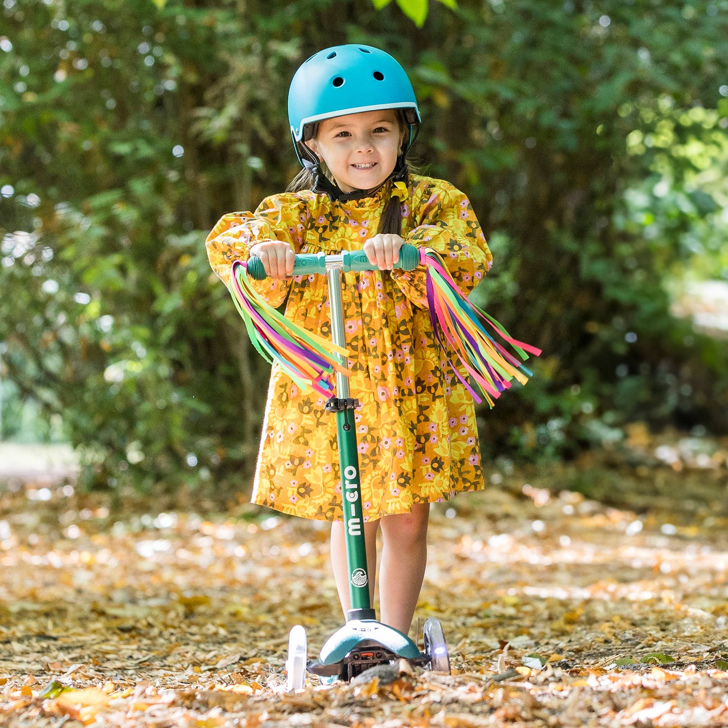 Outdoor toys and micro scooters for children's summer entertainment