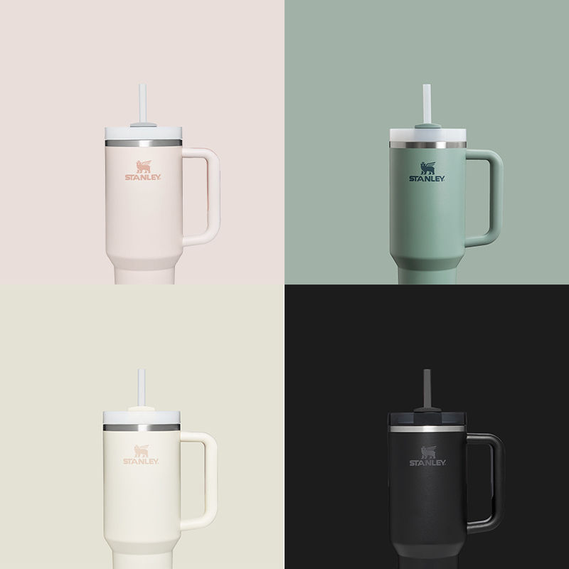 collage of different coloured Stanley cups