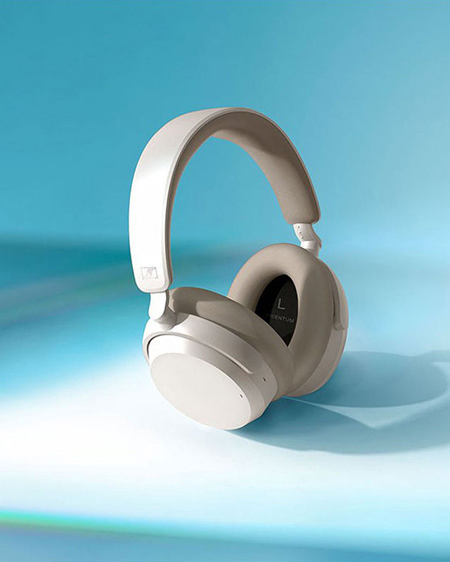 grey headphones