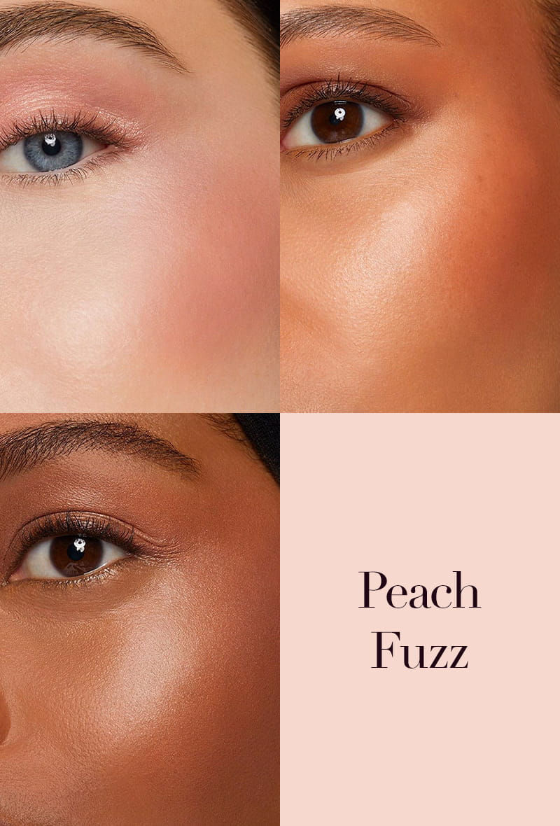 collage of close up images of models