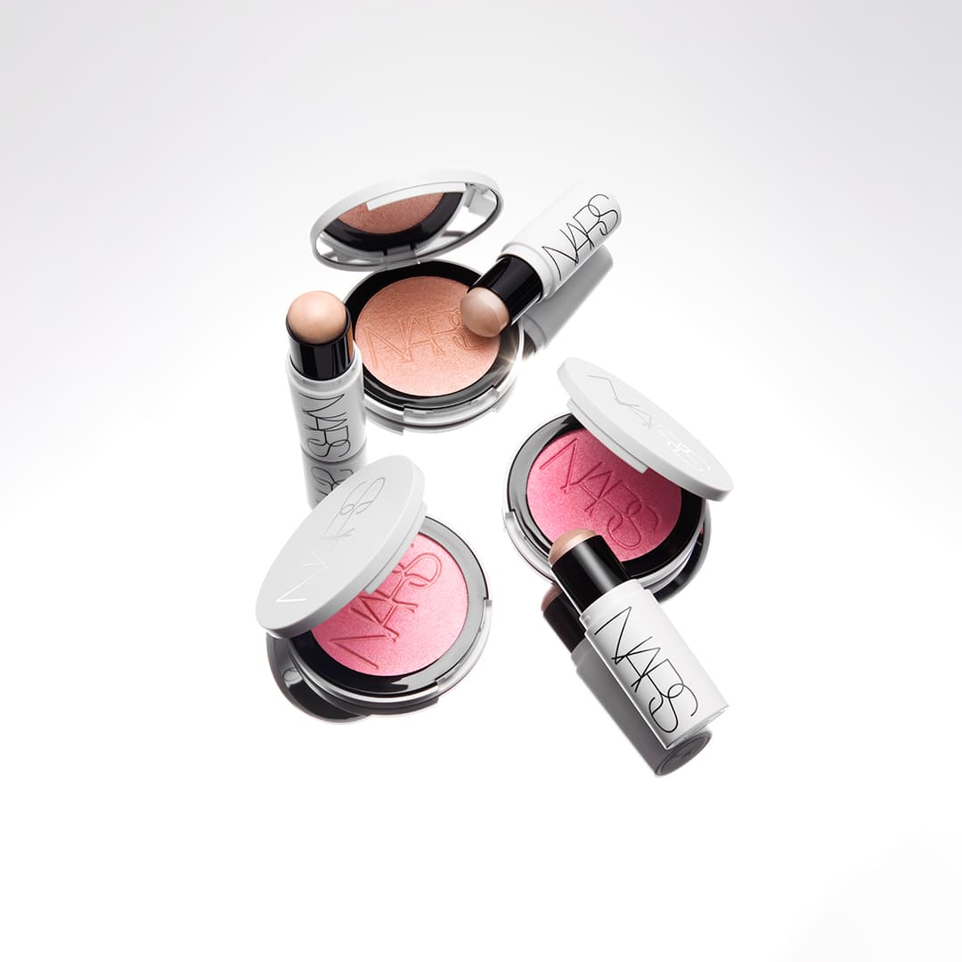 Light-catching makeup looks featuring NARS cosmetics