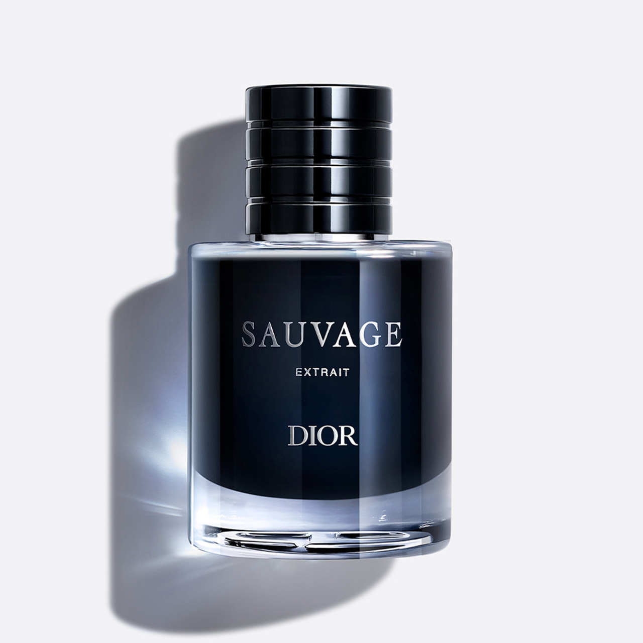 Dior Sauvage Extrait men's fragrance bottle with black cap and label
