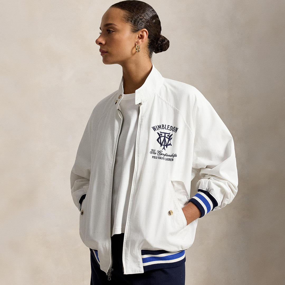 Ralph Lauren X Wimbledon collection promotional banner