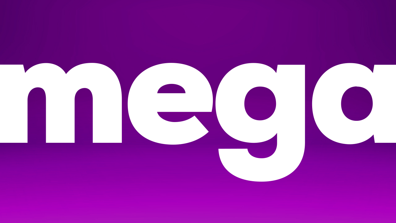 MEGA sale promotion banner on purple background