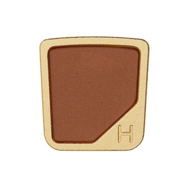 HOURGLASS Curator Eyeshadow in warm brown tone, single pan in gold compact with embossed H logo