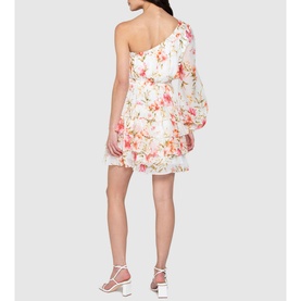 Priya One Shoulder Ruffle Dress