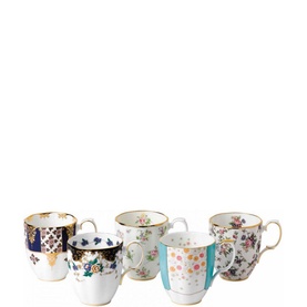 Set of Five 100 Years of Royal Albert Mugs 1900 - 1940