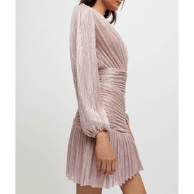 Runnylo Draped Lurex Dress