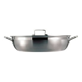 3-Ply Stainless Steel Shallow Casserole 24cm