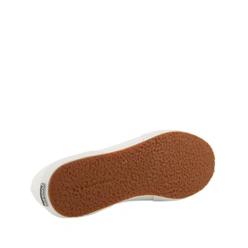 Superga 2750 Cotu Trainers white canvas sole view showing tan vulcanised gum outsole with textured tread pattern