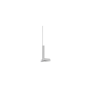 LG 48 Inch 4K OLED C16 Smart TV in silver, side profile view showing ultra-slim panel and base stand