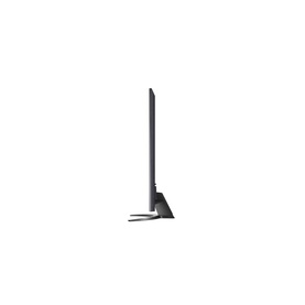 LG 65 Inch 4K NanoCell 81 Smart TV in grey, side profile view showing ultra-slim panel and stand design