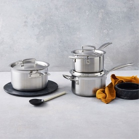 3-Ply Stainless Steel 3 Piece Saucepan Set