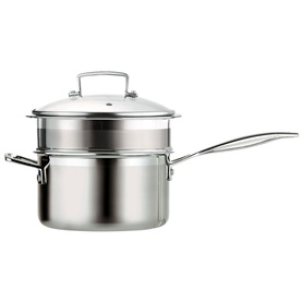 3-Ply Stainless Steel Multi Steamer With Glass Lid