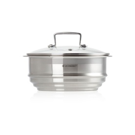3-Ply Stainless Steel Multi Steamer With Glass Lid