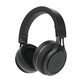 Kygo A9/600 Headphones in black, over-ear wireless design with padded ear cushions and adjustable headband
