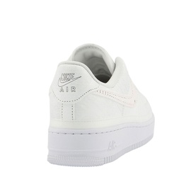 Nike Air Force 1 07 Trainers in brown, low-top leather upper, white cupsole, Nike Air branding at heel