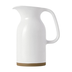 Royal Doulton Olio White 500ml Jug with matte white finish, large handle, and natural stoneware base