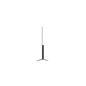 LG 77 Inch 4K OLED A16 Smart TV in black, side profile view showing ultra-slim panel depth and stand base