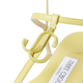 Alodie Sunbleached Nappa and Patent Leather Sandals