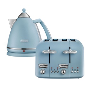 Argento Flora Kettle & Toaster Set Blue