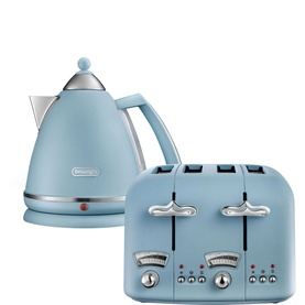 Argento Flora Kettle & Toaster Set Blue