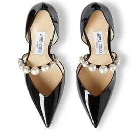 Aurelie 85 Pearl-Embellished Patent Leather Pumps