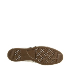 Converse All Star 70s High Tops yellow trainer sole, showing geometric patterned rubber outsole in tan/gum tone
