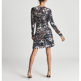 Antonia Snake Print Jersey Dress