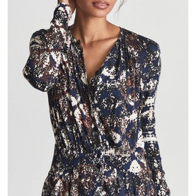 Antonia Snake Print Jersey Dress