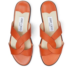 Atia Flat Leather Sandals
