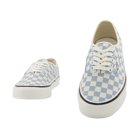 Vans Authentic 44 DX Trainers in blue and white checkerboard print, lace-up, with white foxing and black outsole