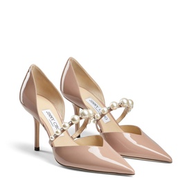 Aurelie 85 Pearl-Embellished Patent Leather Pumps