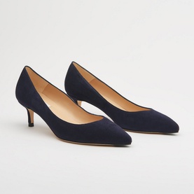 Audrey Suede Kitten Heels