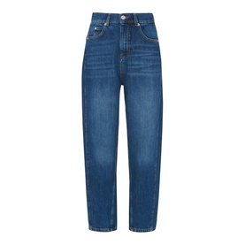 High Waist Barrel Leg Jean