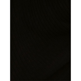 Phase Eight Analise Pointelle Knit Dress in black, showing ribbed knit texture detail on viscose-nylon fabric