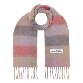 Vally Checked Oversized Scarf