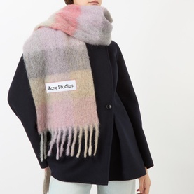 Vally Checked Oversized Scarf