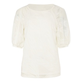 Addie Textured Balloon Sleeve Top