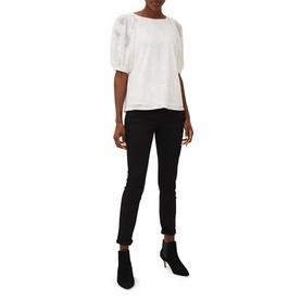 Addie Textured Balloon Sleeve Top